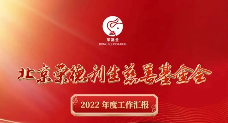 北京荣德利生慈善基金会2022年度工作汇报